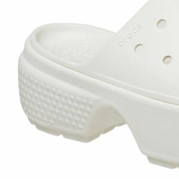 Crocs Women’s Stomp Slides 'White' Size 10 - Picture 2 of 9